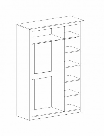 Шкаф трехдверный Даллас купить в интернет-магазине salon-yut.ru